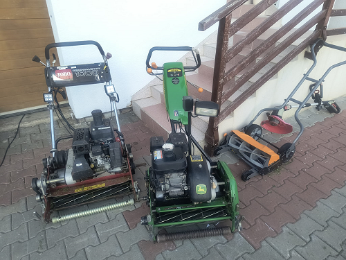 Vretenové kosačky Toro, John Deere a Fiskars pripravené na profesionálne brúsenie a servis v OstréNože.sk